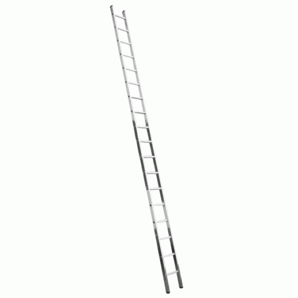 Приставная алюминиевая лестница Алюмет H1 5118 18 ступеней