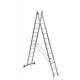 Лестница двухсекционная алюминиевая Алюмет H2 5213 2x13 ступеней