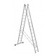 Лестница двухсекционная алюминиевая Алюмет H2 5214 2x14 ступеней