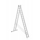 Лестница двухсекционная усиленная алюминиевая Алюмет HS2 6216 2x16 ступеней