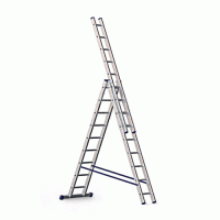 Трехсекционная универсальная лестница алюминиевая Алюмет H3 5309 (3x9ст.)