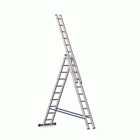 Трехсекционная универсальная лестница алюминиевая Алюмет H3 5310 (3x10ст.)