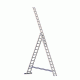 Трехсекционная универсальная лестница алюминиевая Алюмет H3 5314 3x14 ступеней