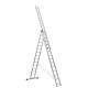 Трехсекционная универсальная лестница усиленная алюминиевая Алюмет HS3 6317 (3x17ст.) 