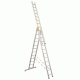 Трехсекционная универсальная лестница алюминиевая Алюмет P3 9308 3x8 ступеней