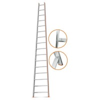 Алюминиевая приставная лестница Эйфель Комфорт-Профи Пирамида 16 ступеней