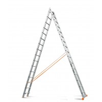 Алюминиевая двухсекционная лестница Эйфель Классик 16 ступеней