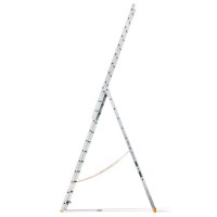Трехсекционная алюминиевая бытовая лестница Эйфель Классик 3х12 ступеней
