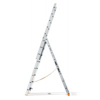 Трехсекционная алюминиевая бытовая лестница Эйфель Классик 3х8 ступеней